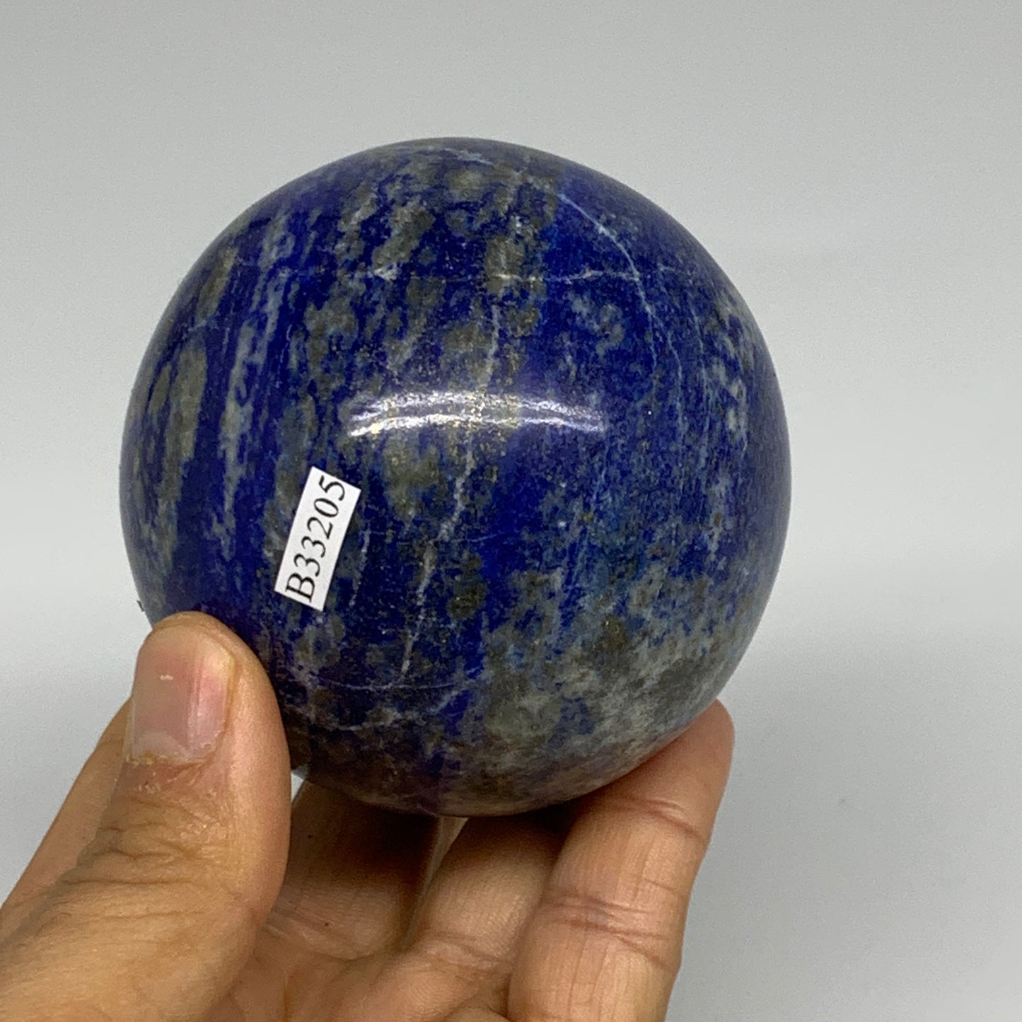 1.27 lbs, 2.8" (71mm), Lapis Lazuli Sphere Ball Gemstone @Afghanistan, B33205