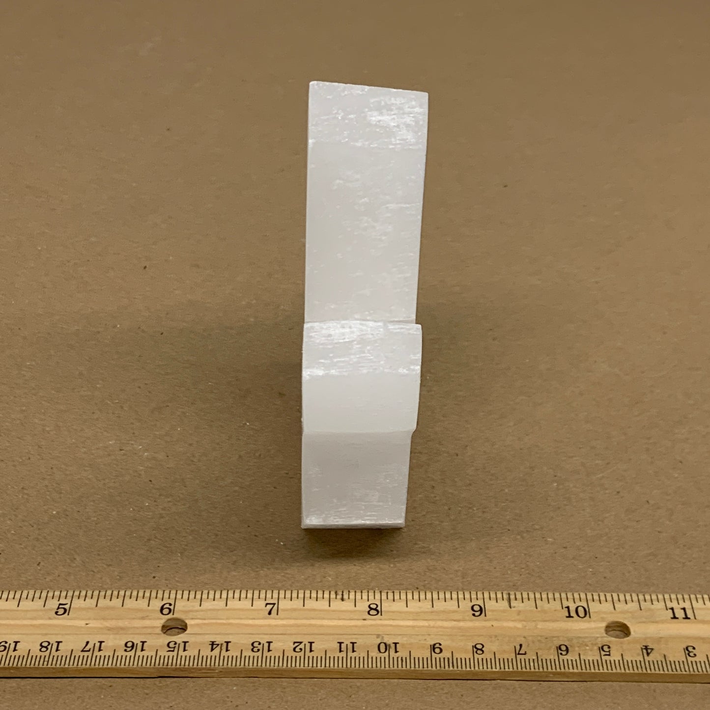 0.84 lbs, 4.3"x3.7"x1.2", Natural Selenite Crystals Carved,Home Decor, B35967