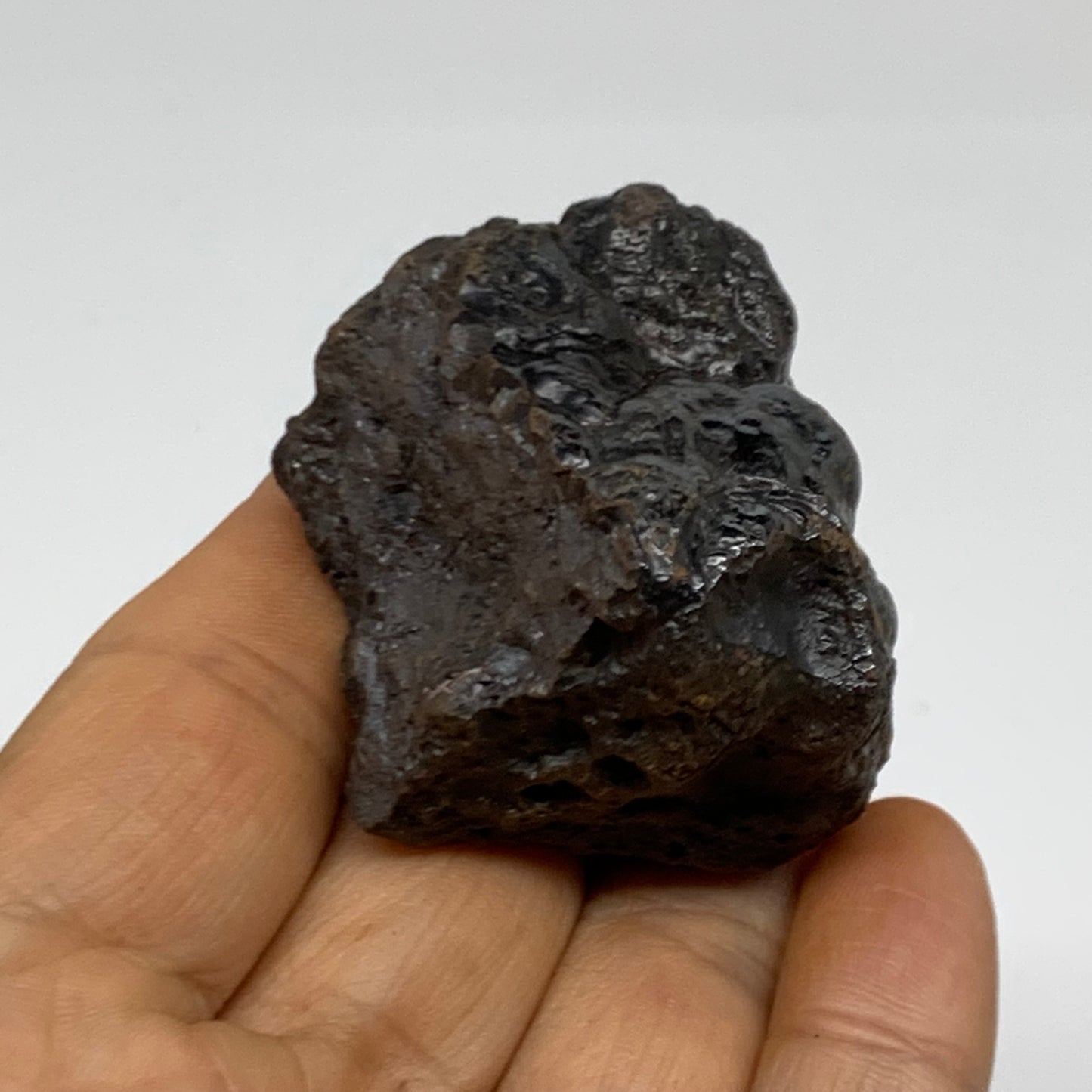 118.1g, 1.7"x1.7"x1.2", Rough Hematite Botryoidal Mineral Crystal, B38447