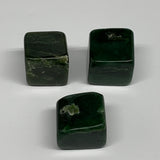 183.8g, 1.1"-1.2", 3pcs, Natural Nephrite Jade Tumbled Stone @Afghanistan,B31910