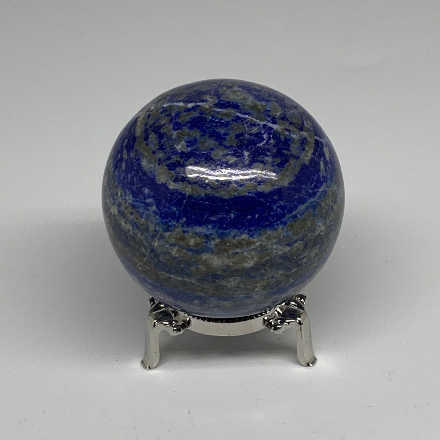 1.27 lbs, 2.8" (71mm), Lapis Lazuli Sphere Ball Gemstone @Afghanistan, B33205