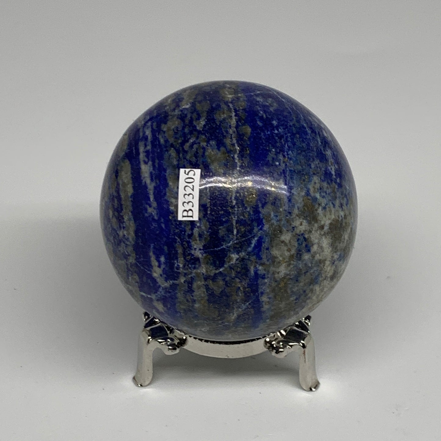 1.27 lbs, 2.8" (71mm), Lapis Lazuli Sphere Ball Gemstone @Afghanistan, B33205