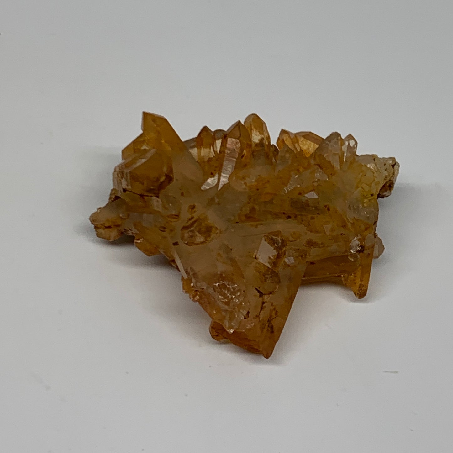 41.4g, 2.3"x1.8"x0.8", Orange Quartz Cluster Crystal Terminated @Brazil, B28905