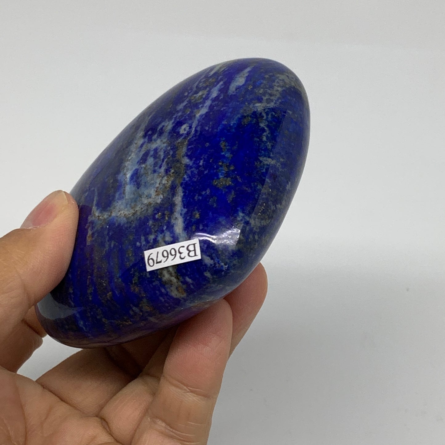 0.78 lbs, 2.9"x3.5"x1.4", Natural Lapis Lazuli Heart Polished Crystal, B36679