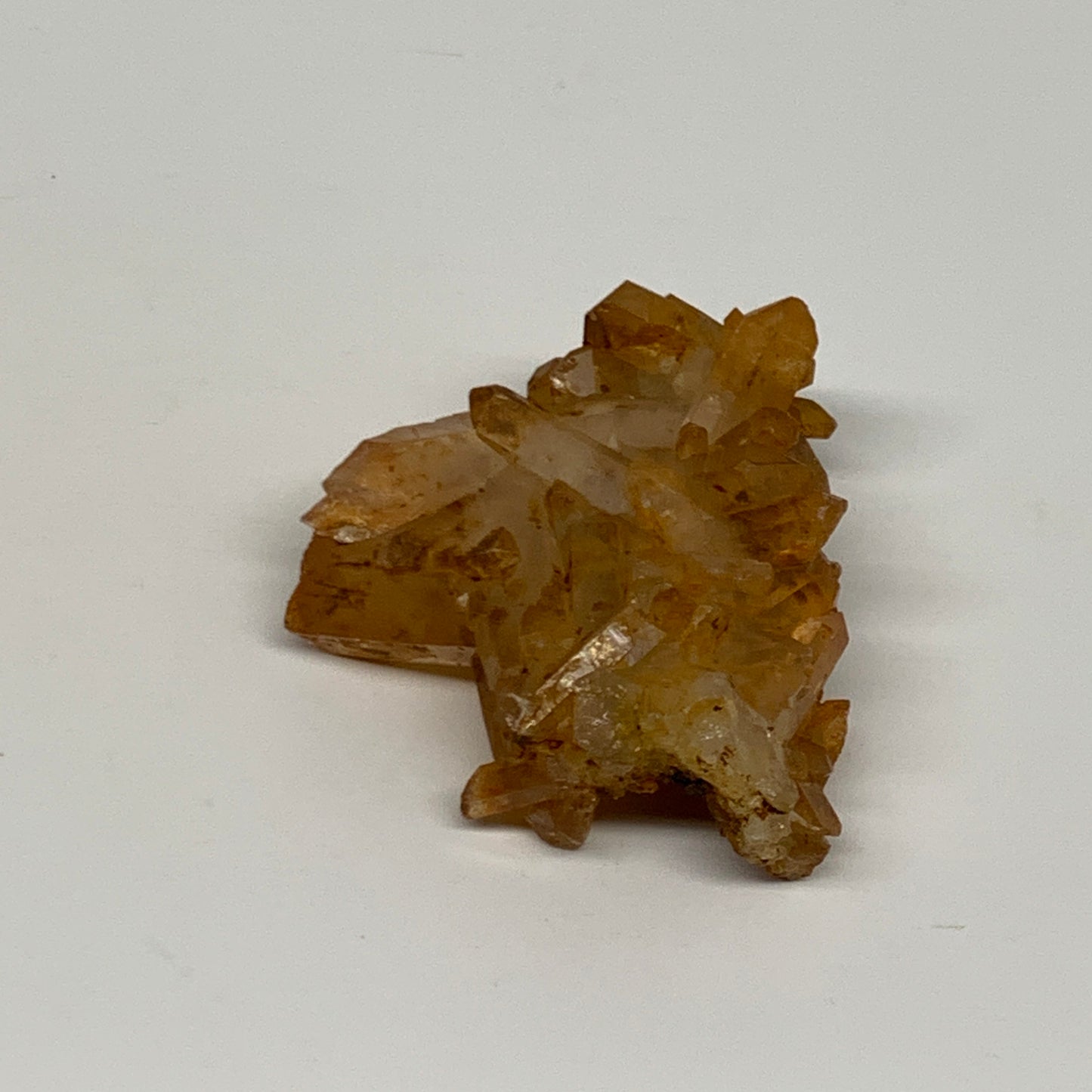 41.4g, 2.3"x1.8"x0.8", Orange Quartz Cluster Crystal Terminated @Brazil, B28905