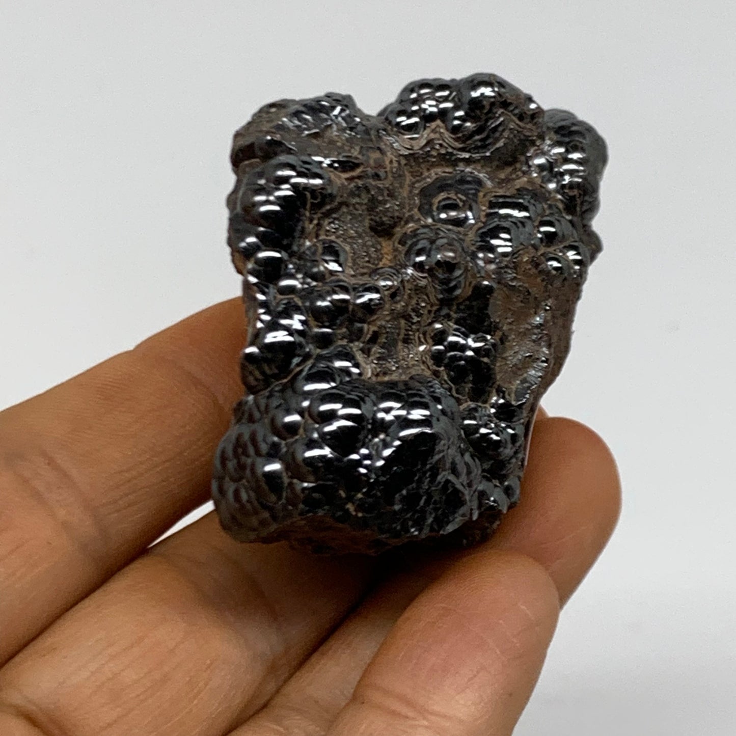 107.3g, 1.7"x1.6"x1.2", Rough Hematite Botryoidal Mineral Crystal, B38448