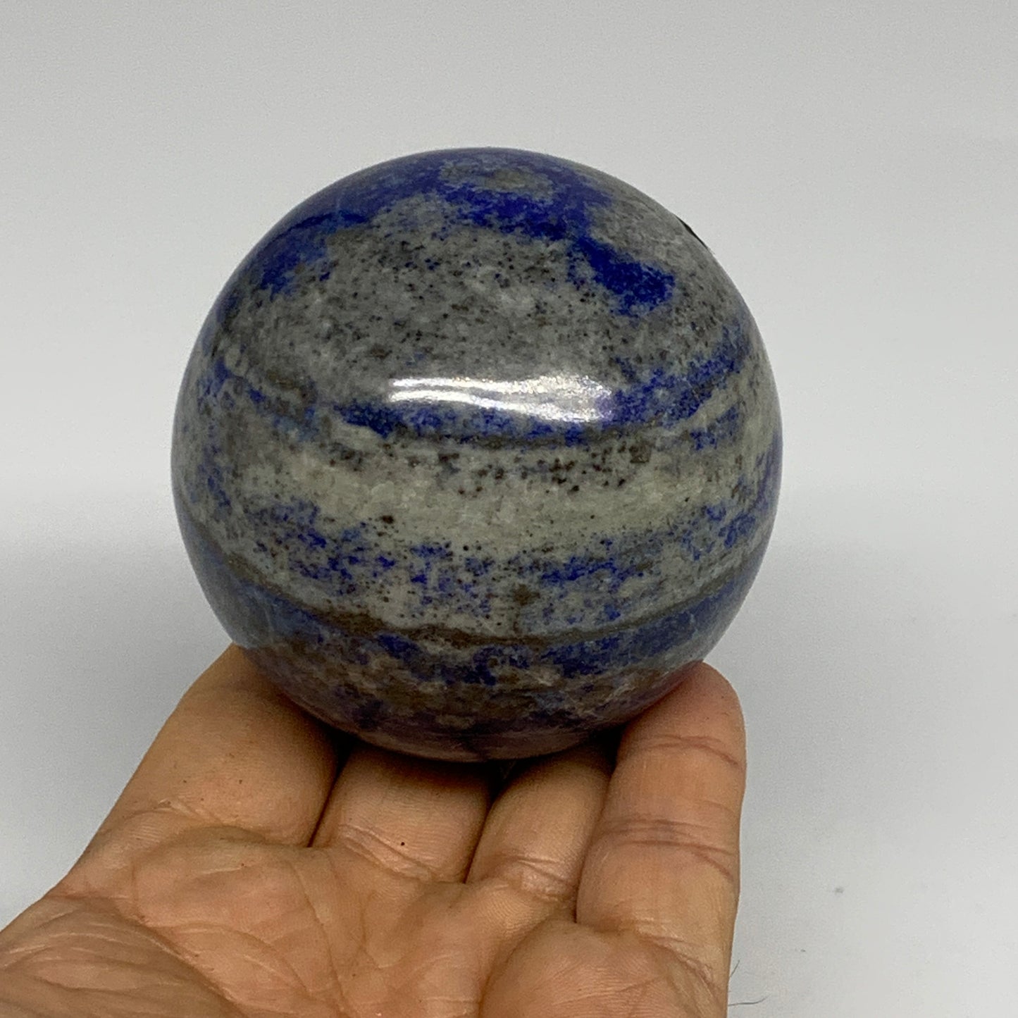1.09 lbs, 2.7" (68mm), Lapis Lazuli Sphere Ball Gemstone @Afghanistan, B33206