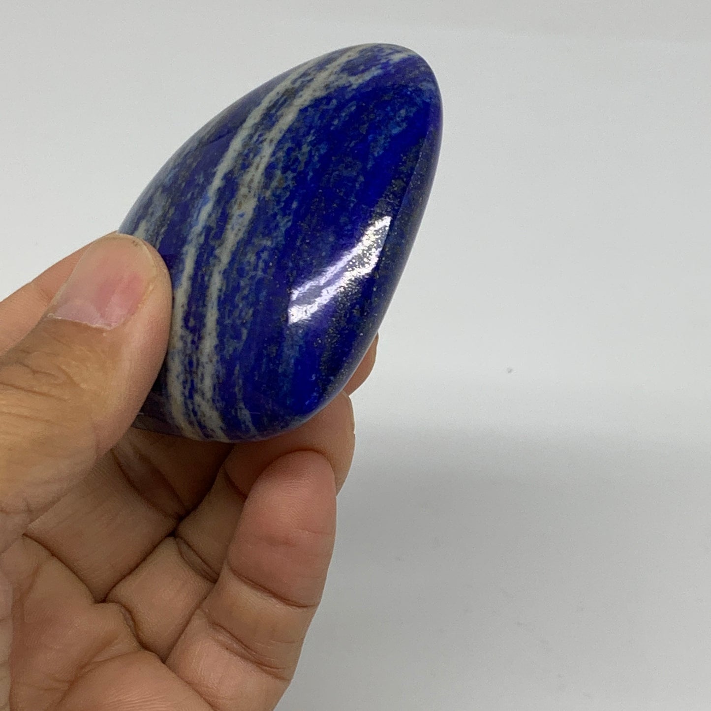 161.4g, 2.4"x2.8"x1.1", Natural Lapis Lazuli Heart Polished Crystal, B36680