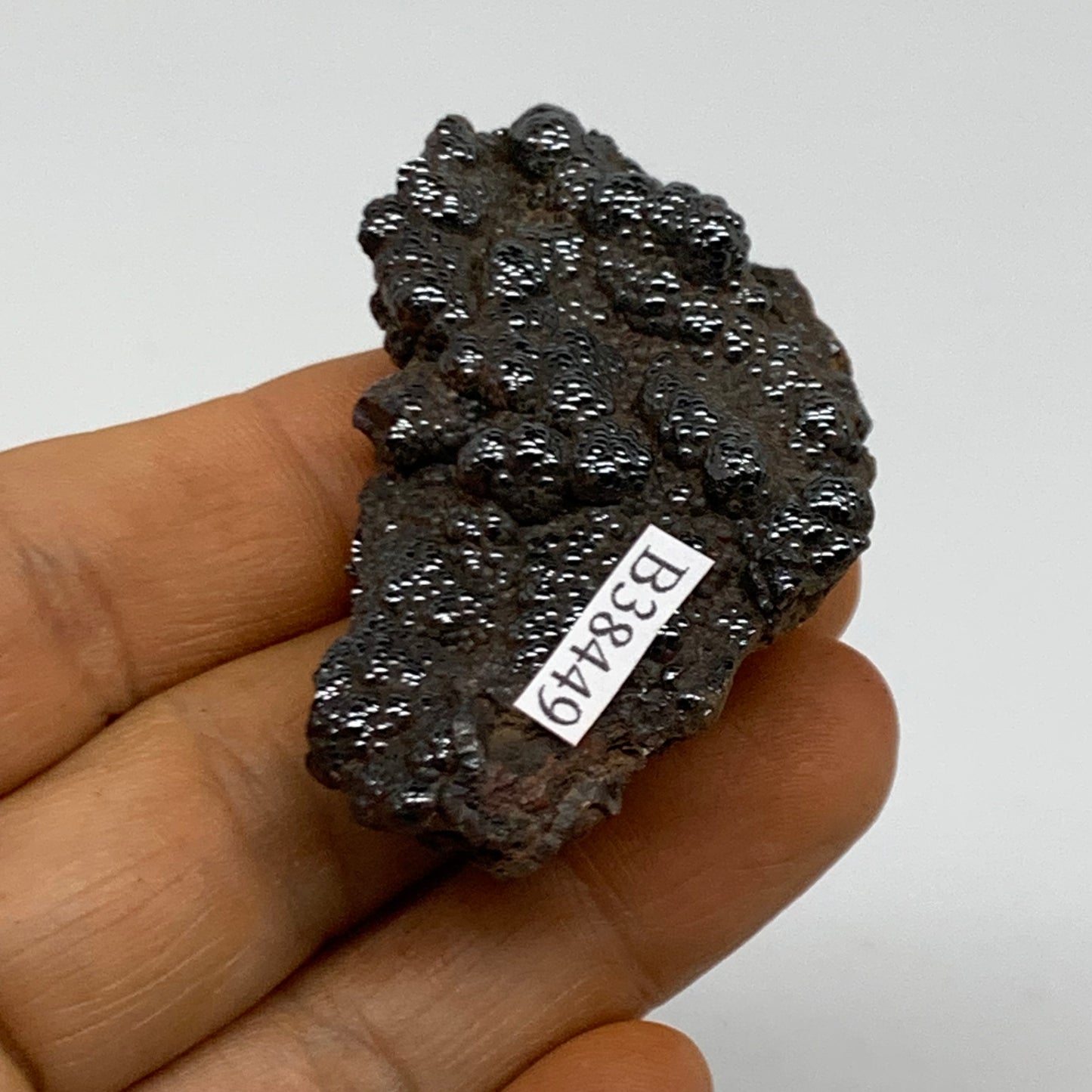 51.4g, 2.1"x1.3"x0.7", Rough Hematite Botryoidal Mineral Crystal, B38449