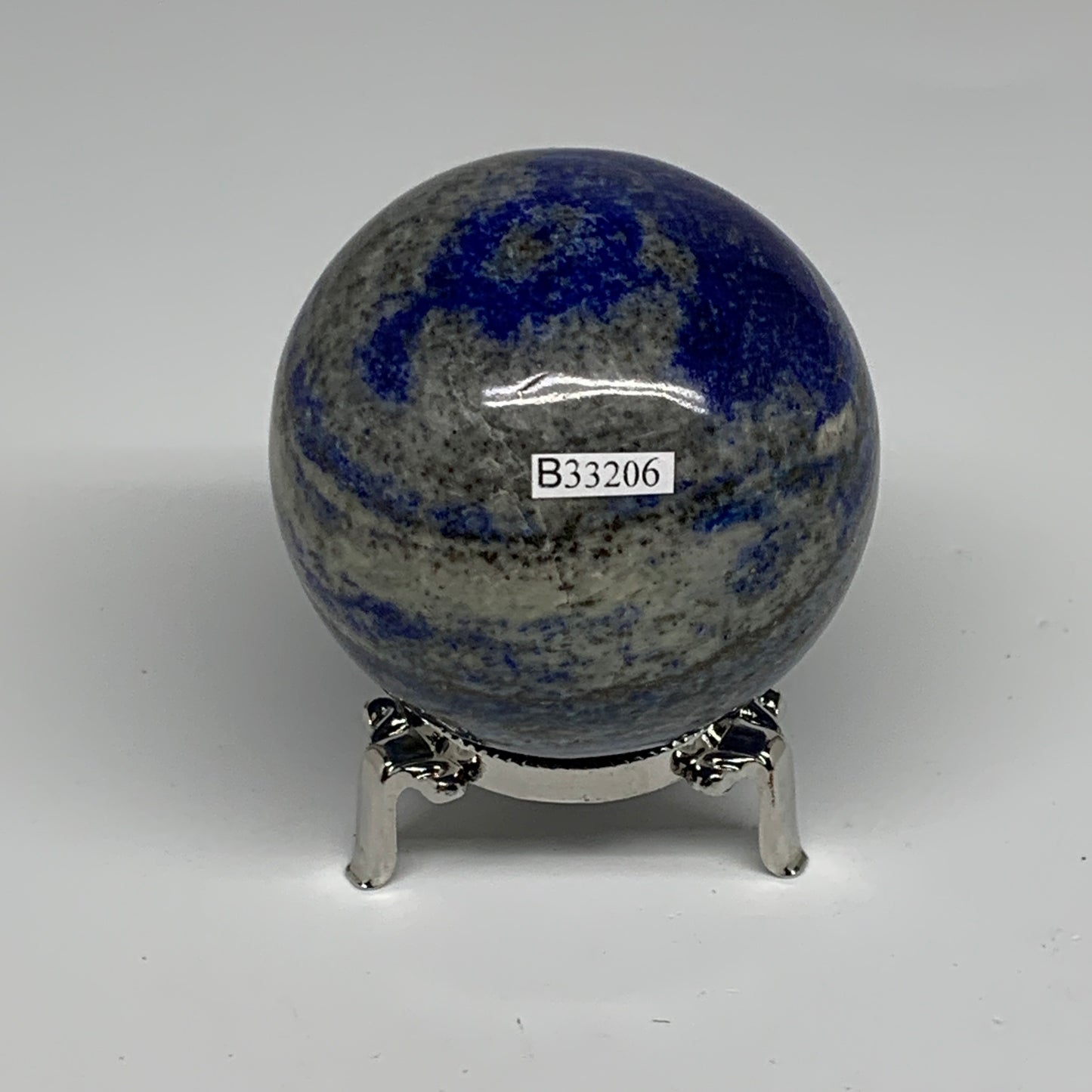 1.09 lbs, 2.7" (68mm), Lapis Lazuli Sphere Ball Gemstone @Afghanistan, B33206