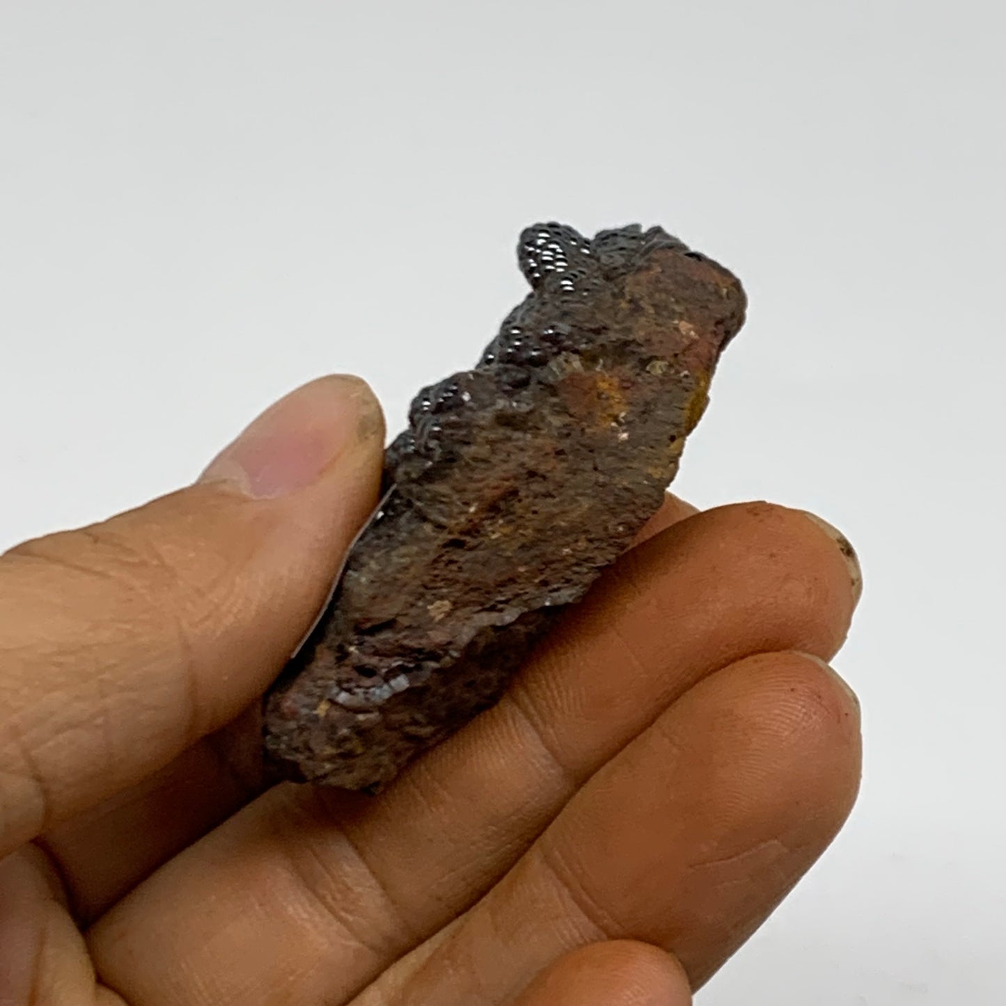 51.4g, 2.1"x1.3"x0.7", Rough Hematite Botryoidal Mineral Crystal, B38449