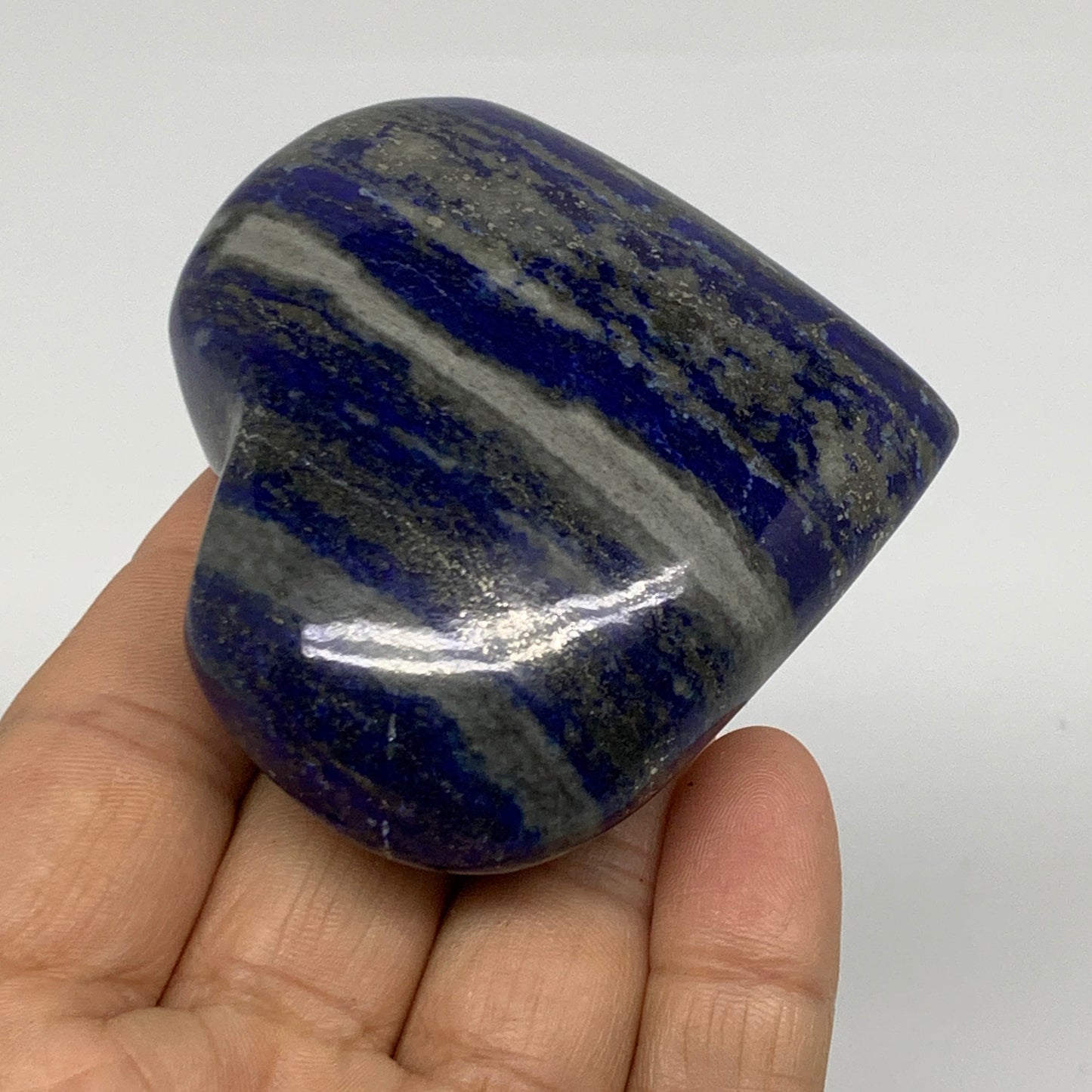 165.8g, 2.5"x2.9"x1", Natural Lapis Lazuli Heart Polished Crystal, B36681