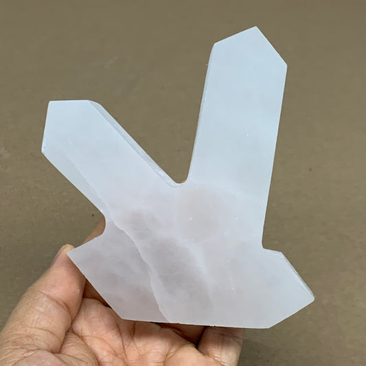 0.88 lbs, 4.4"x3.7"x1.1", Natural Selenite Crystals Carved,Home Decor, B35969