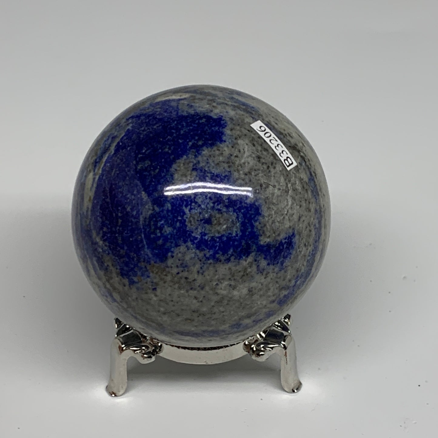 1.09 lbs, 2.7" (68mm), Lapis Lazuli Sphere Ball Gemstone @Afghanistan, B33206