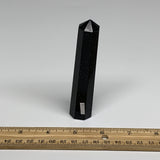 103.2g, 4.1"x0.8", Black Tourmaline Tower Obelisk Point @Brazil, B31221