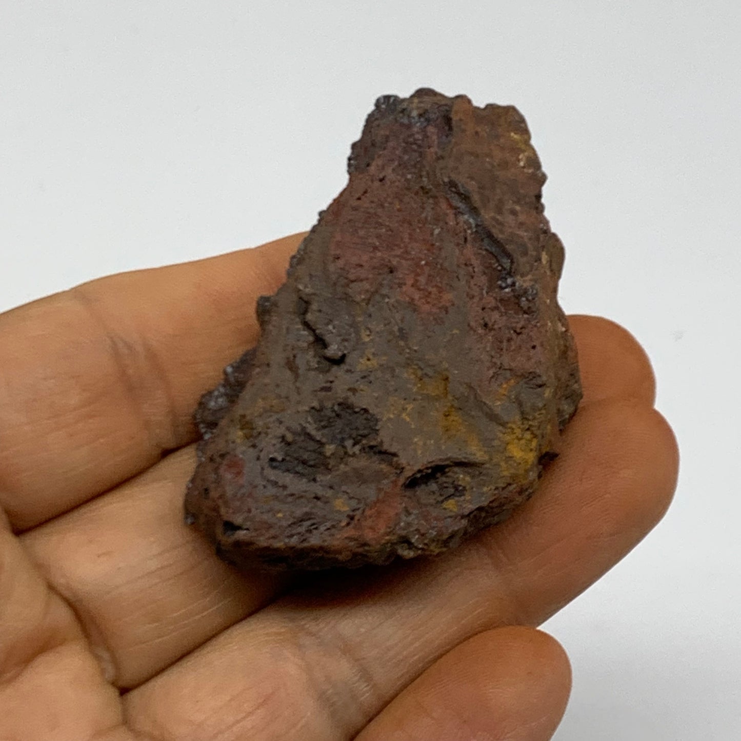 51.4g, 2.1"x1.3"x0.7", Rough Hematite Botryoidal Mineral Crystal, B38449