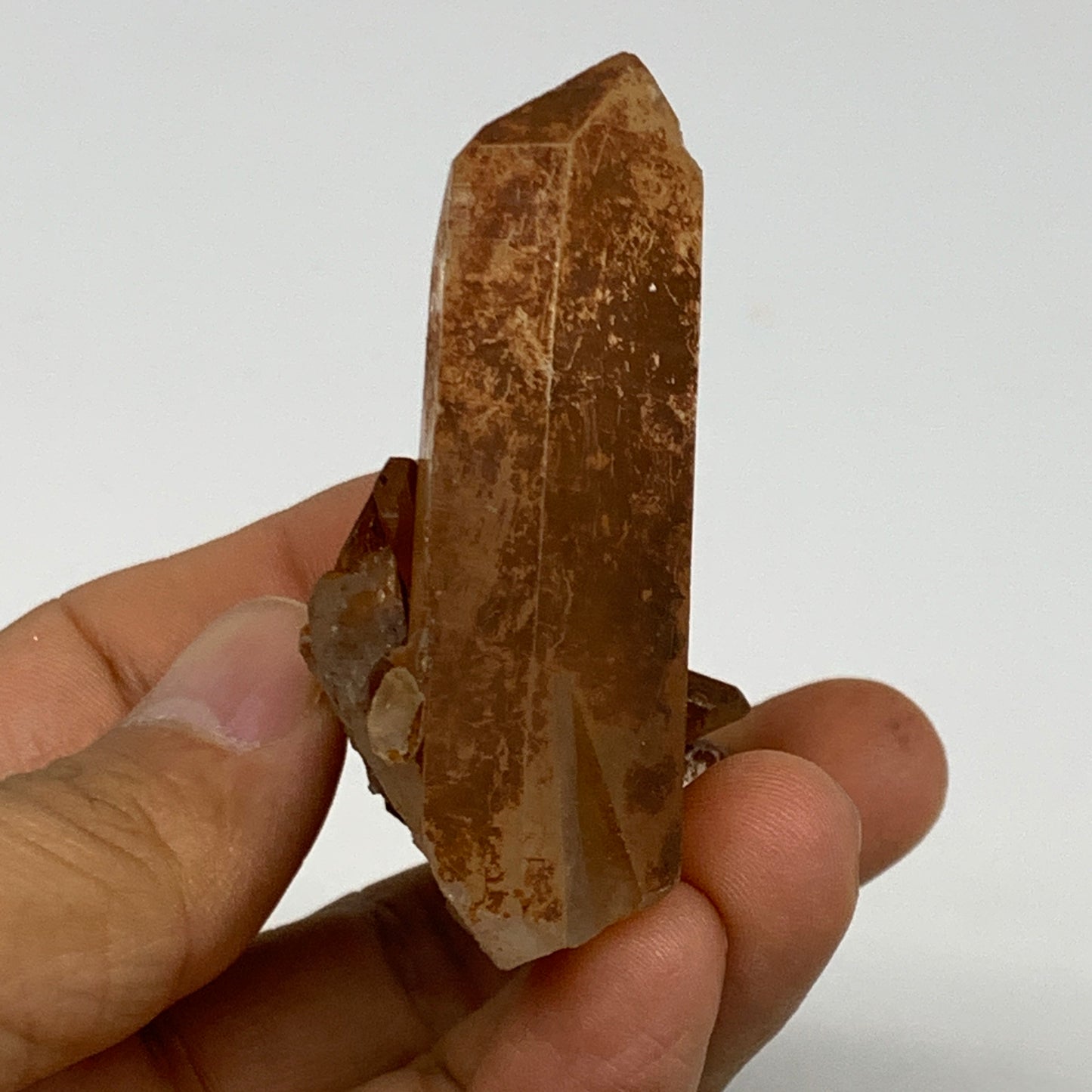 52.4g, 2.3x2"x0.8", Orange Quartz Cluster Crystal Terminated @Brazil, B28907