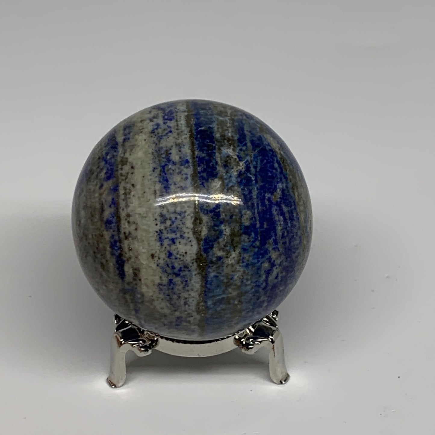 1.09 lbs, 2.7" (68mm), Lapis Lazuli Sphere Ball Gemstone @Afghanistan, B33206
