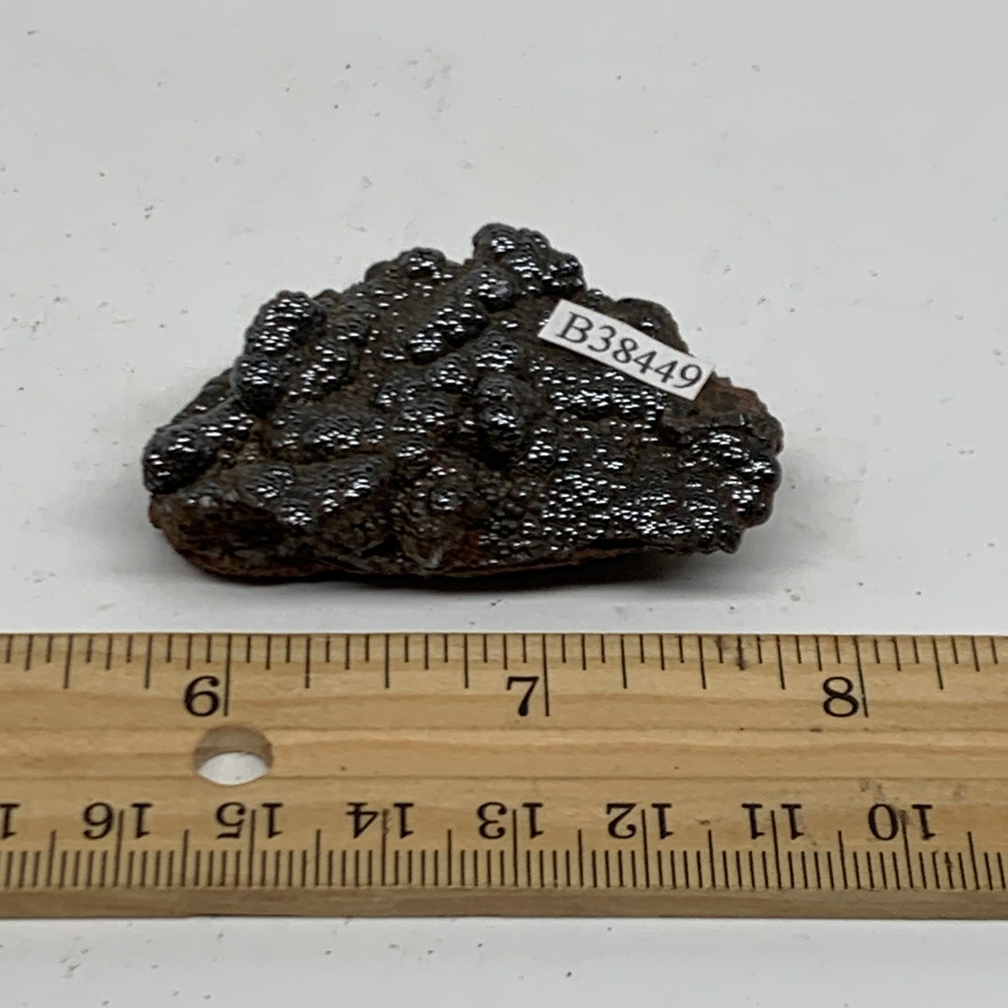 51.4g, 2.1"x1.3"x0.7", Rough Hematite Botryoidal Mineral Crystal, B38449