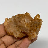 64.1g, 2.5"x1.5"x1.1", Orange Quartz Cluster Crystal Terminated @Brazil, B28908