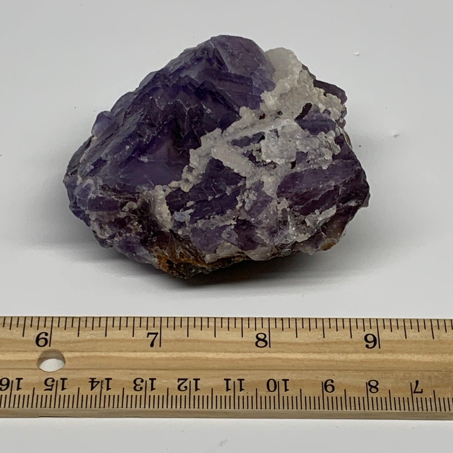 244.3g, 2.7"x2.4"x1.5", Purple Fluorite Crystal Mineral Specimen @Pakistan, B273