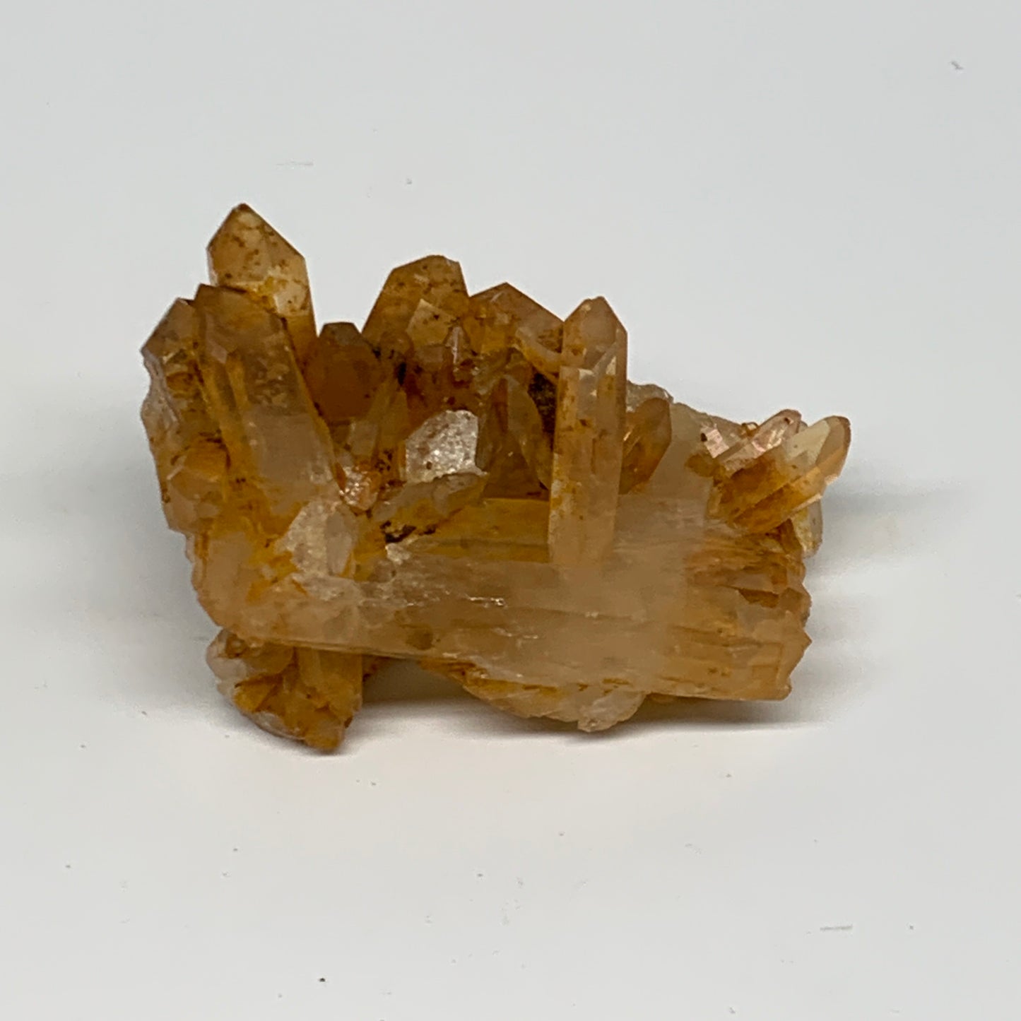 64.1g, 2.5"x1.5"x1.1", Orange Quartz Cluster Crystal Terminated @Brazil, B28908