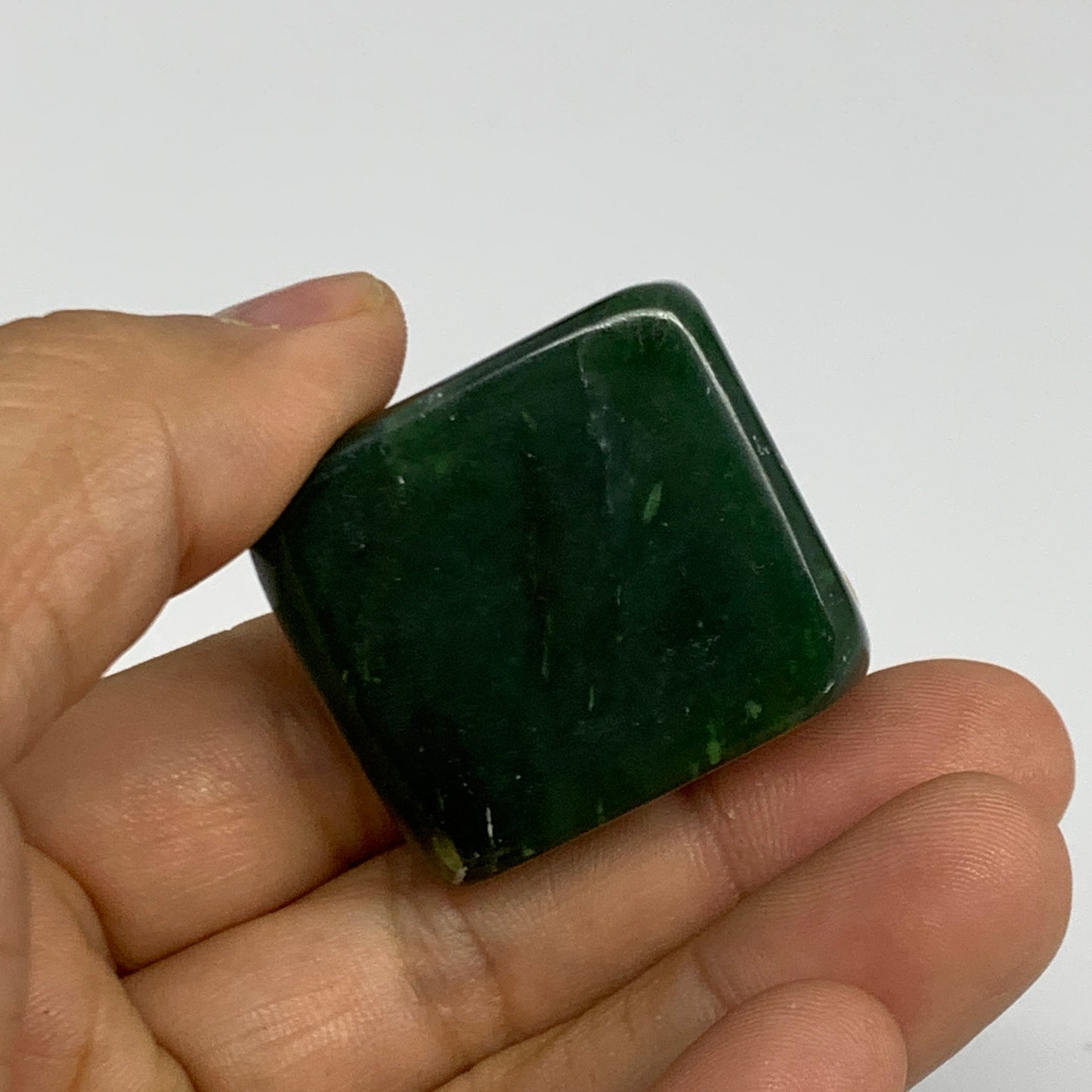 157.3g, 1.3"-1.3", 3pcs, Natural Nephrite Jade Tumbled Stone @Afghanistan,B31913