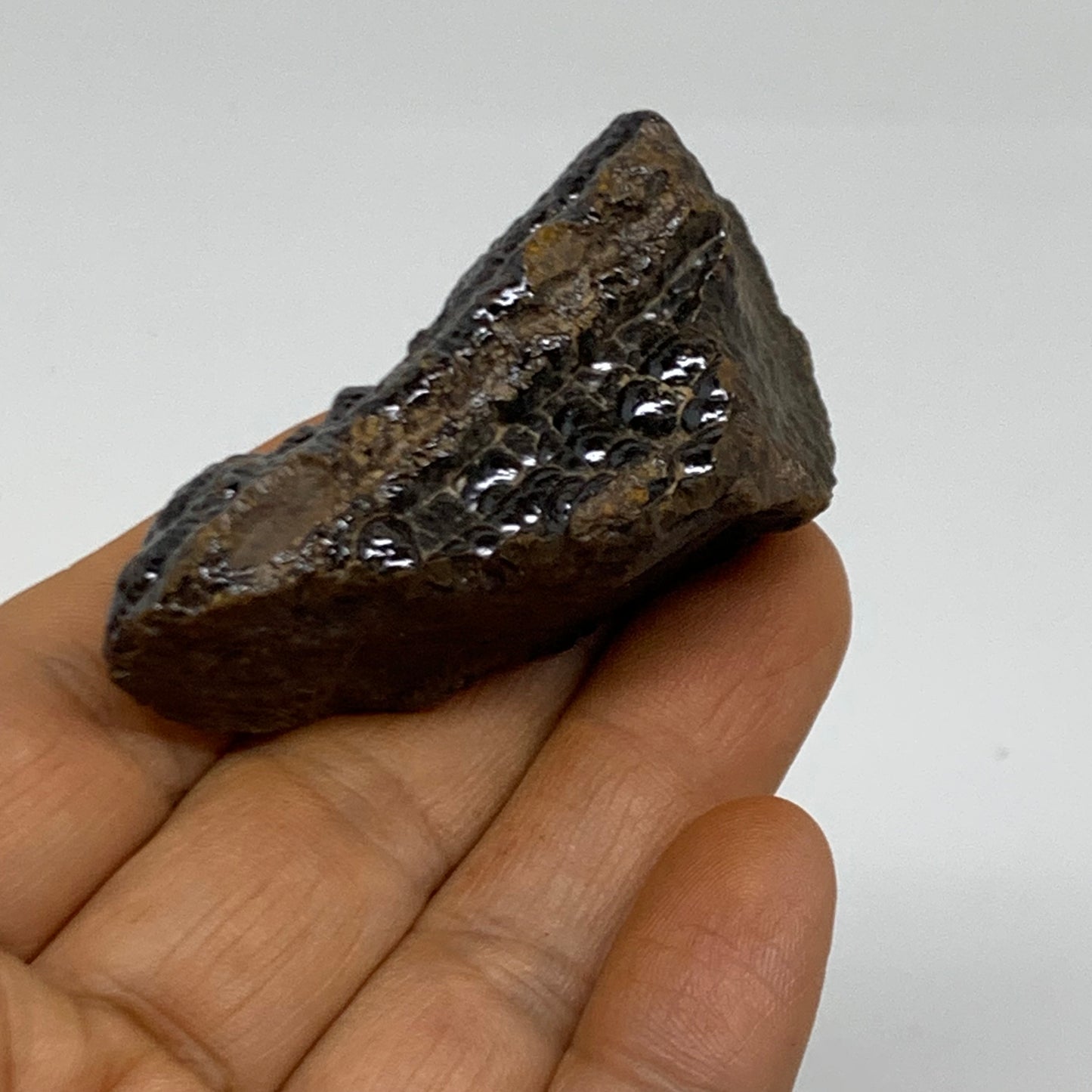85g, 2.4"x1.1"x1.2", Rough Hematite Botryoidal Mineral Crystal, B38451