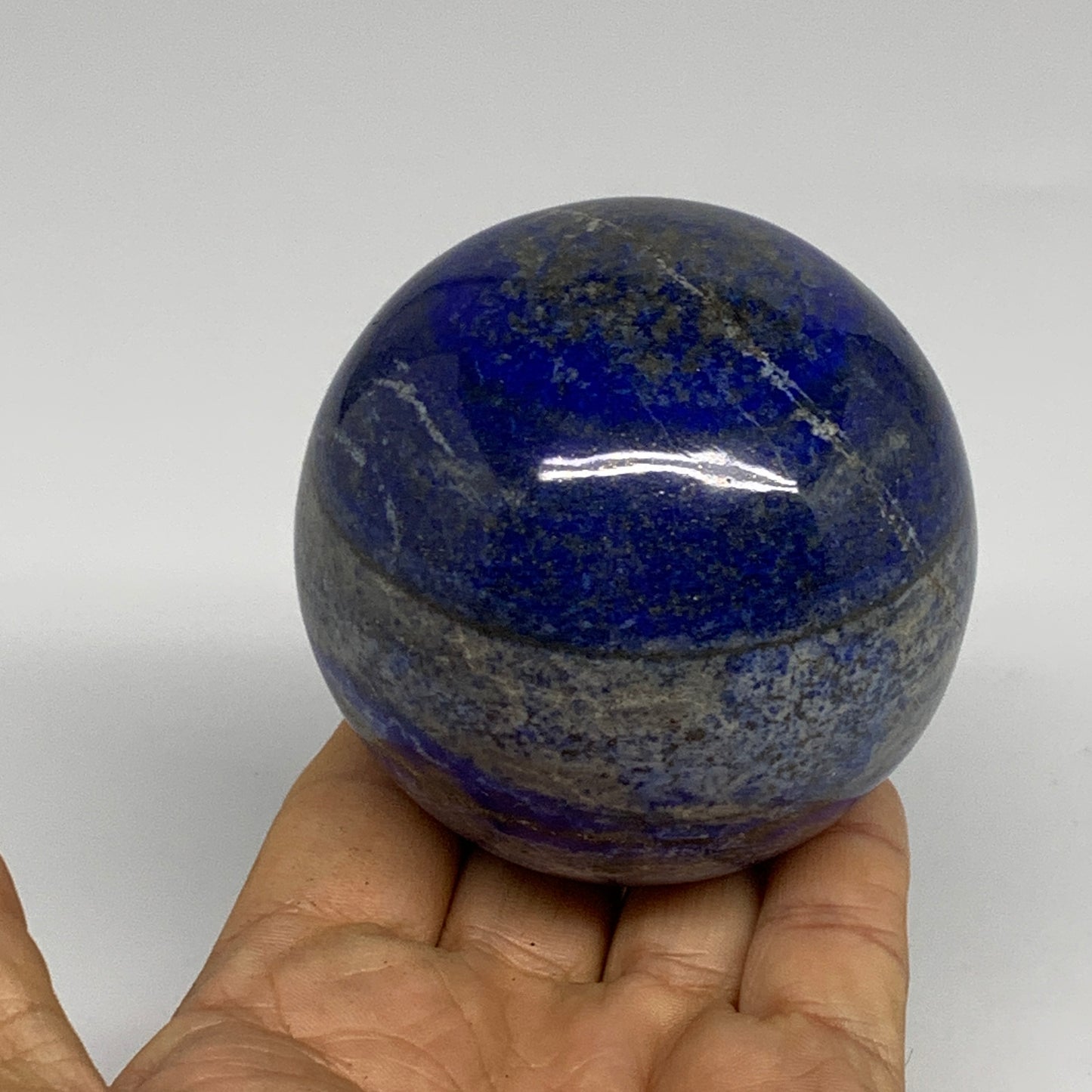 1.27 lbs, 2.8" (70mm), Lapis Lazuli Sphere Ball Gemstone @Afghanistan, B33208