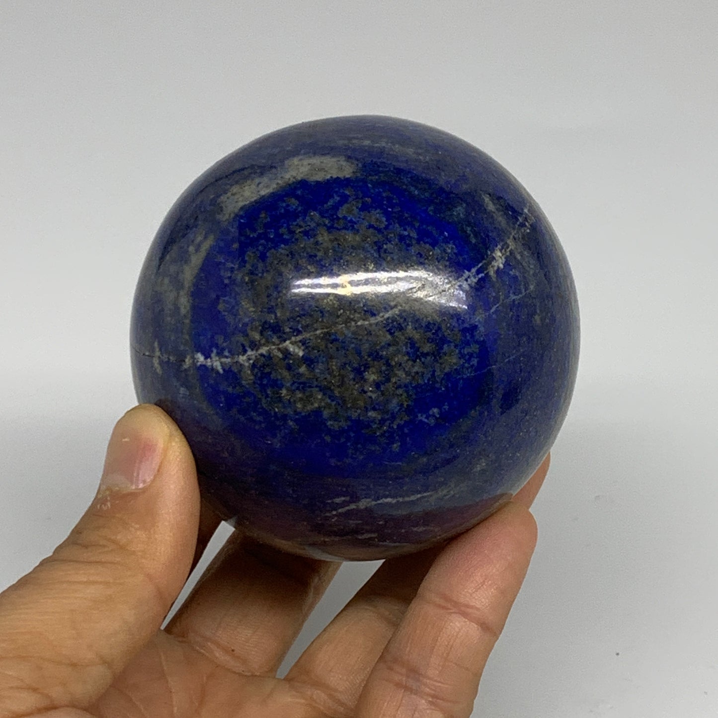1.27 lbs, 2.8" (70mm), Lapis Lazuli Sphere Ball Gemstone @Afghanistan, B33208