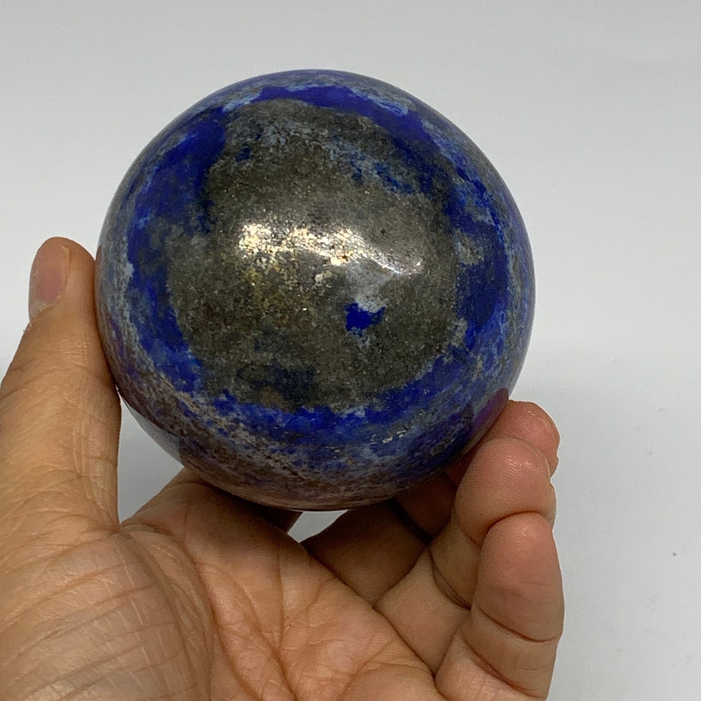 1.27 lbs, 2.8" (70mm), Lapis Lazuli Sphere Ball Gemstone @Afghanistan, B33208
