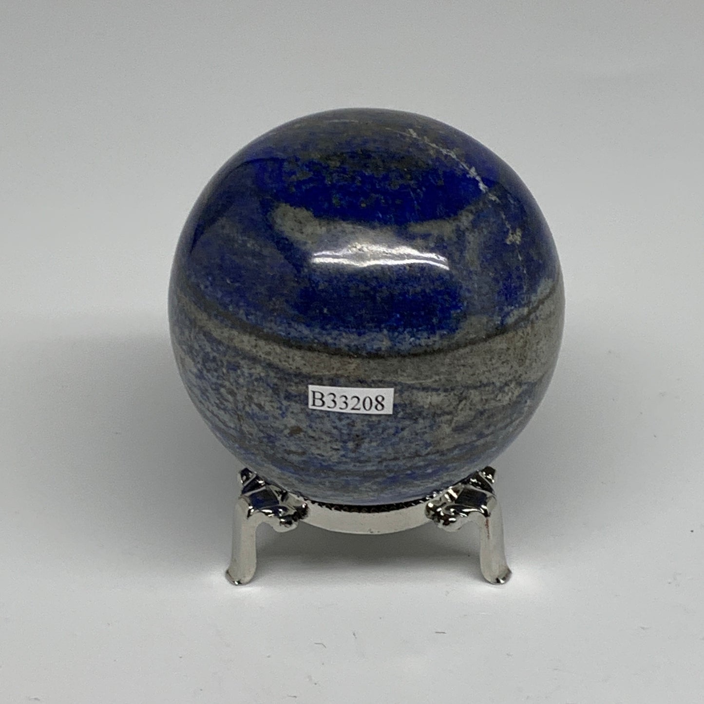 1.27 lbs, 2.8" (70mm), Lapis Lazuli Sphere Ball Gemstone @Afghanistan, B33208