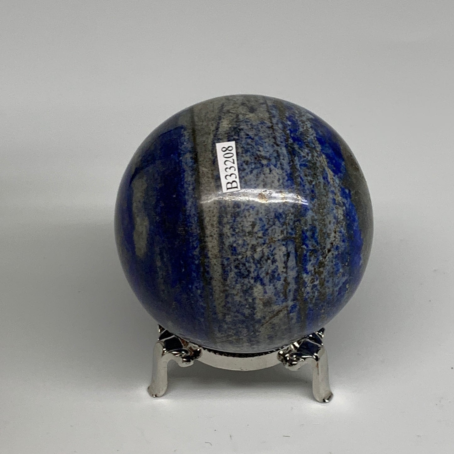 1.27 lbs, 2.8" (70mm), Lapis Lazuli Sphere Ball Gemstone @Afghanistan, B33208