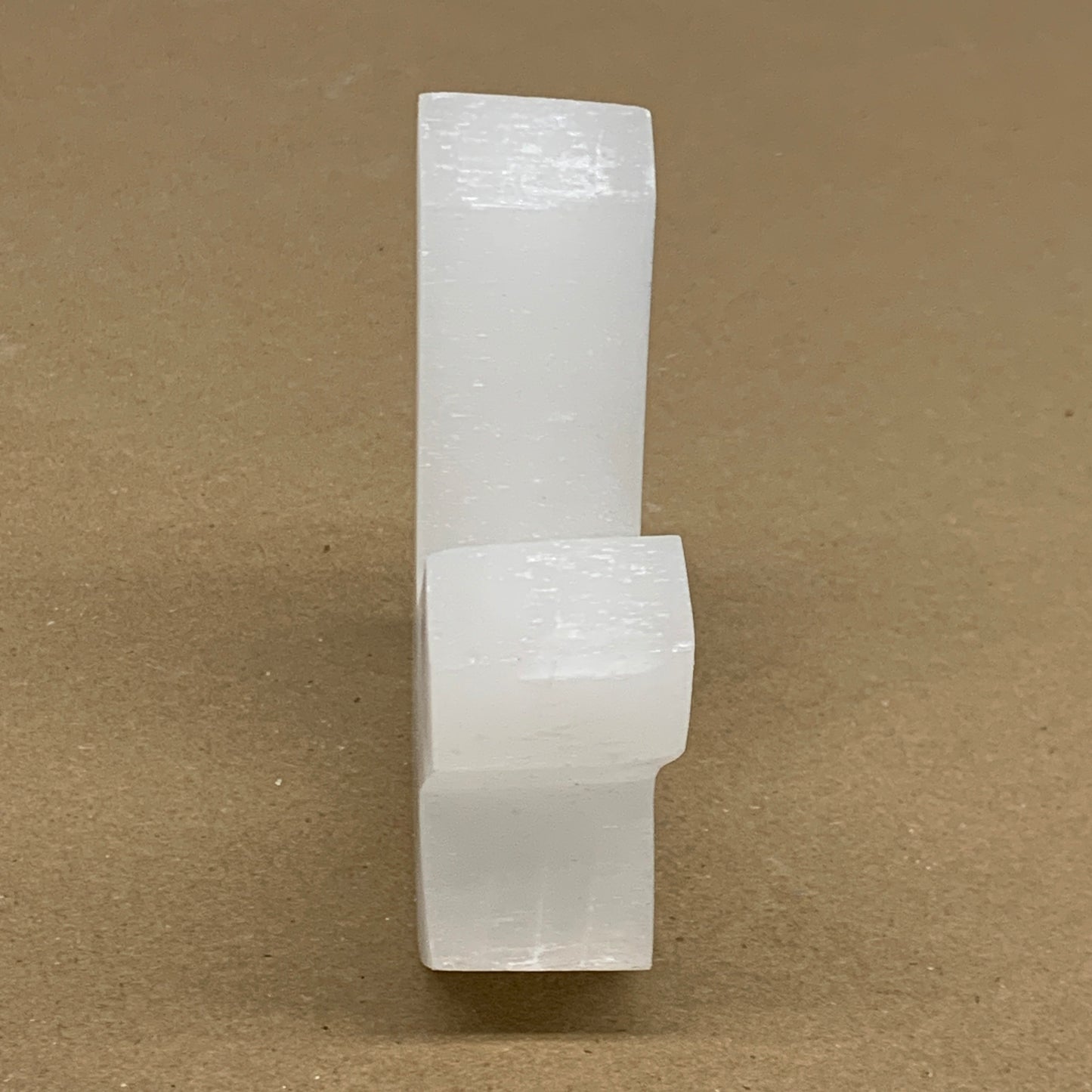 0.85 lbs, 4.3"x3.6"x1.2", Natural Selenite Crystals Carved,Home Decor, B35971