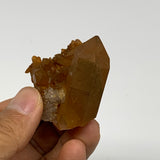 39.9g, 1.8"x2"x1", Orange Quartz Cluster Crystal Terminated @Brazil, B28911