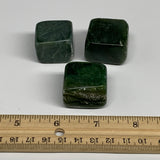 140.3g, 1"-1.2", 3pcs, Natural Nephrite Jade Tumbled Stone @Afghanistan,B31914