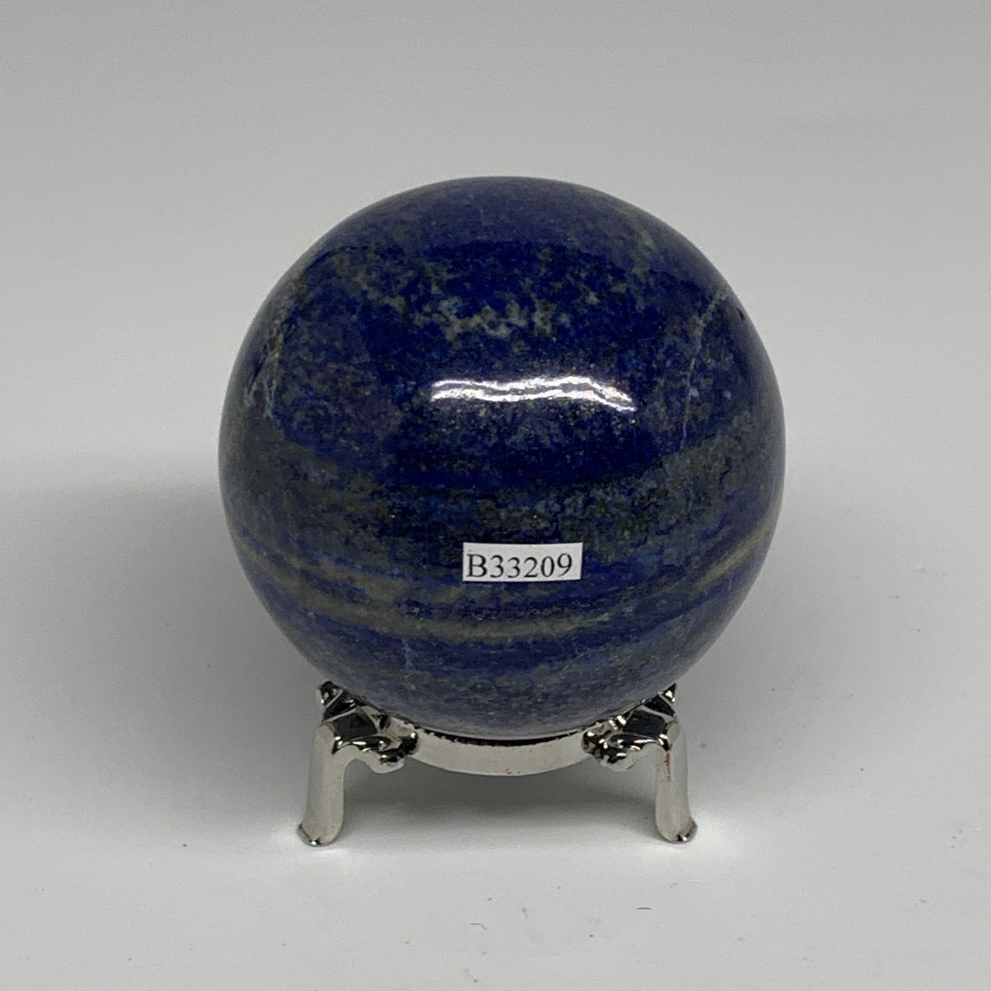 1.38 lbs, 2.9" (73mm), Lapis Lazuli Sphere Ball Gemstone @Afghanistan, B33209