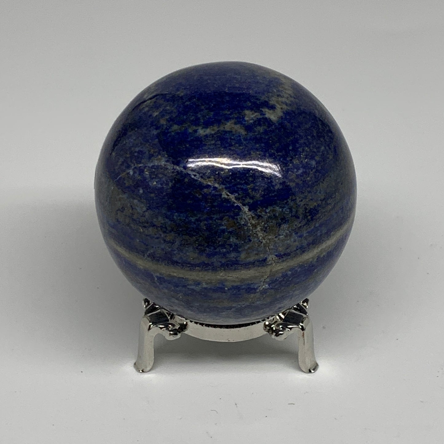 1.38 lbs, 2.9" (73mm), Lapis Lazuli Sphere Ball Gemstone @Afghanistan, B33209