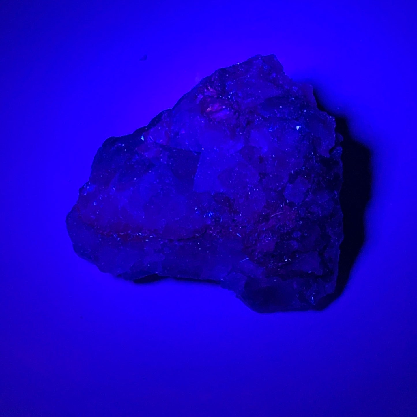 256.2g, 2.9"x2.9"x1.6", Purple Fluorite Crystal Mineral Specimen @Pakistan, B273