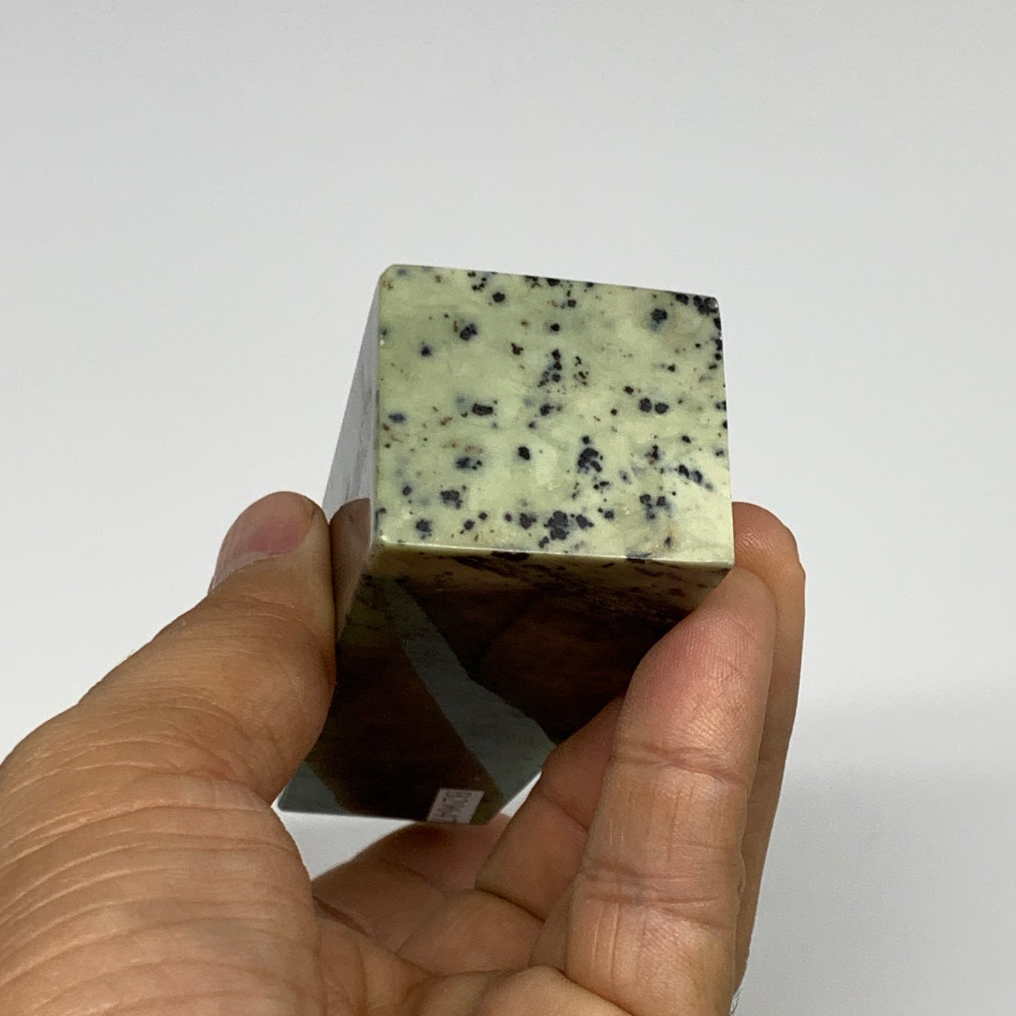 195.2g, 4.3"x1.3"x1.2", Serpentine Point Tower Obelisk Crystal @Pakistan, B29647