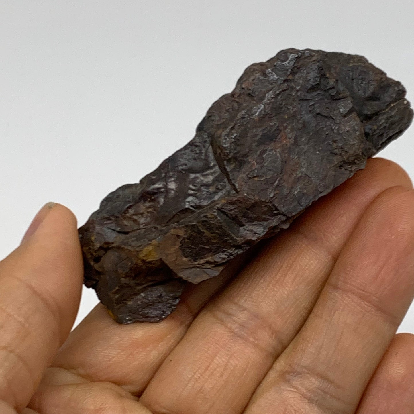 110g, 2.8"x1.4"x1", Rough Hematite Botryoidal Mineral Crystal, B38455