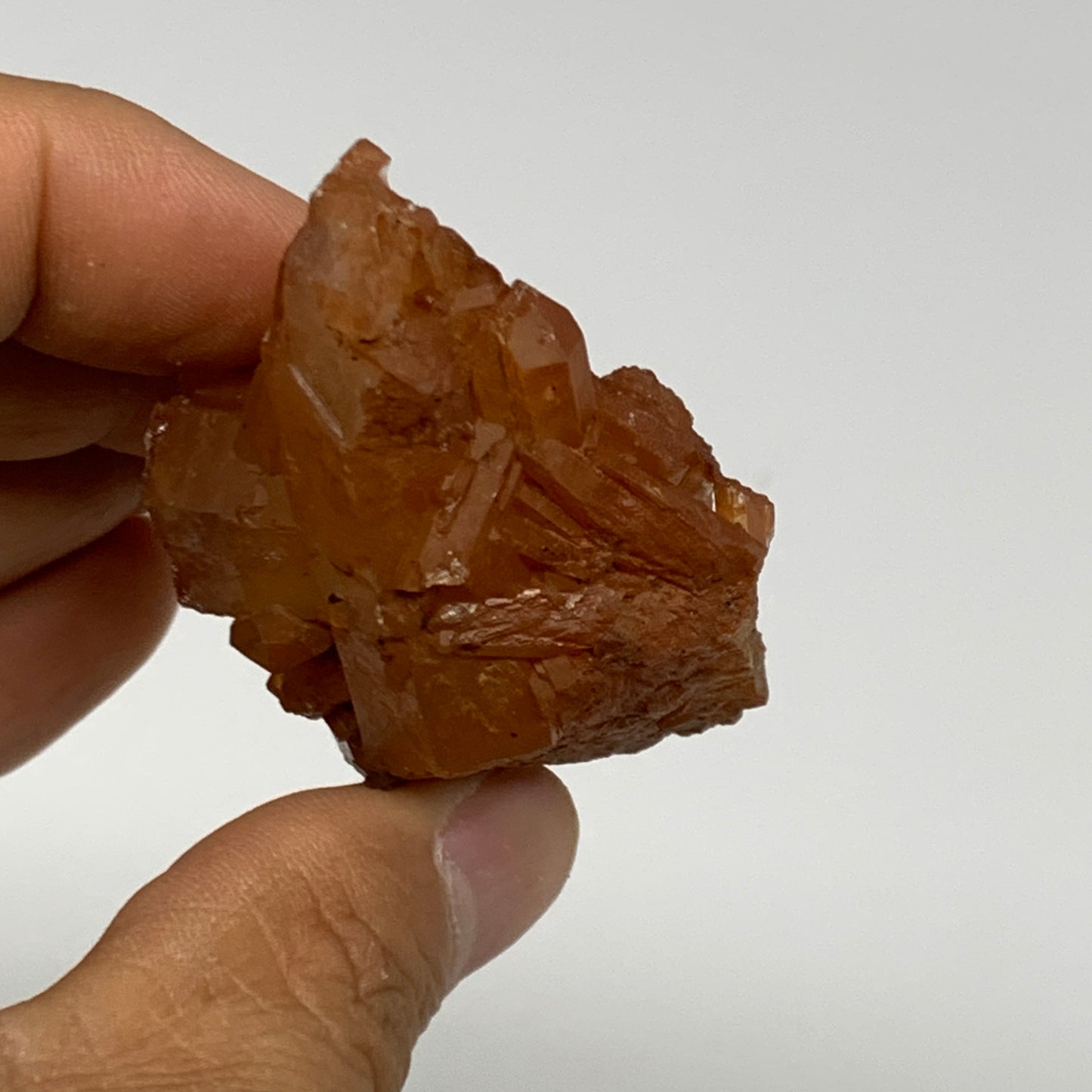 60.2g, 2.7"x1.6"x1", Orange Quartz Cluster Crystal Terminated @Brazil, B29166