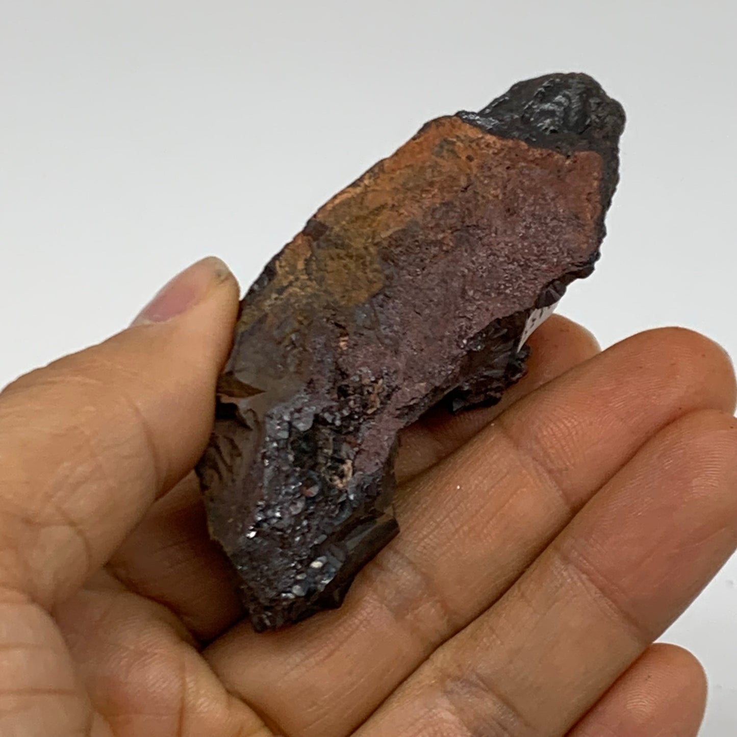 110g, 2.8"x1.4"x1", Rough Hematite Botryoidal Mineral Crystal, B38455