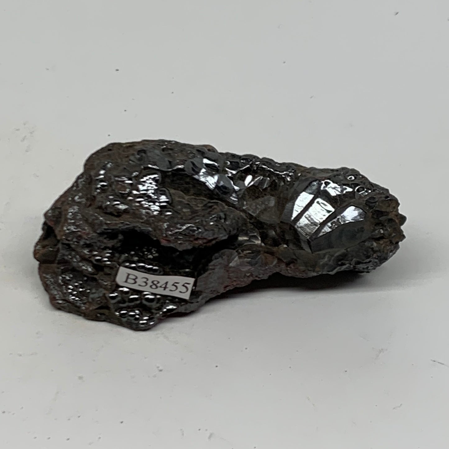 110g, 2.8"x1.4"x1", Rough Hematite Botryoidal Mineral Crystal, B38455