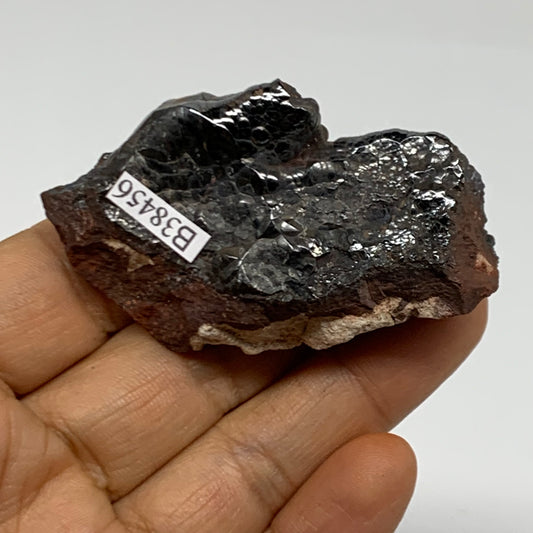 66.5g, 2.5"x1.6"x0.8", Rough Hematite Botryoidal Mineral Crystal, B38456