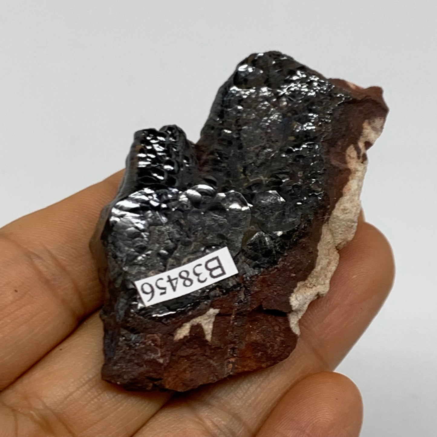 66.5g, 2.5"x1.6"x0.8", Rough Hematite Botryoidal Mineral Crystal, B38456