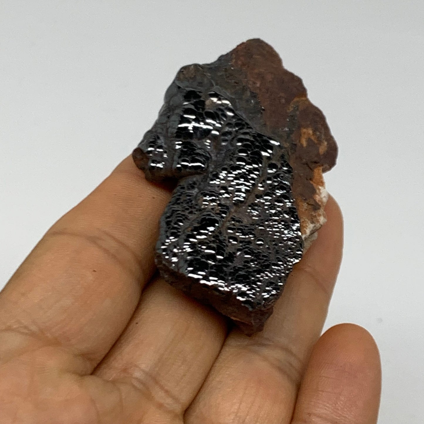 66.5g, 2.5"x1.6"x0.8", Rough Hematite Botryoidal Mineral Crystal, B38456