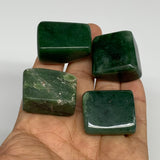 123.1g, 1"-1.2", 4pcs, Natural Nephrite Jade Tumbled Stone @Afghanistan,B31918