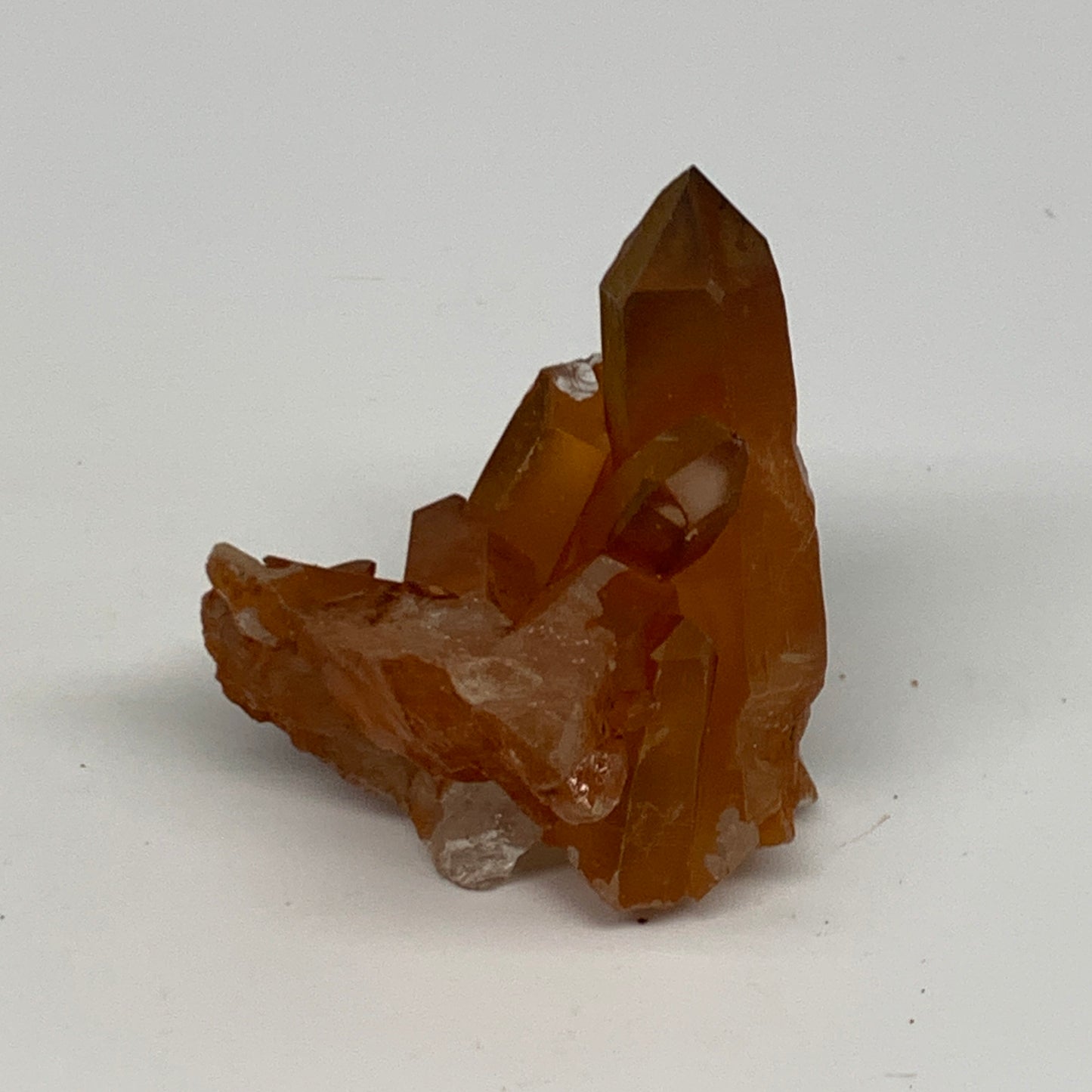 65.8g, 2.5"x2.2"x1.5", Orange Quartz Cluster Crystal Terminated @Brazil, B28914