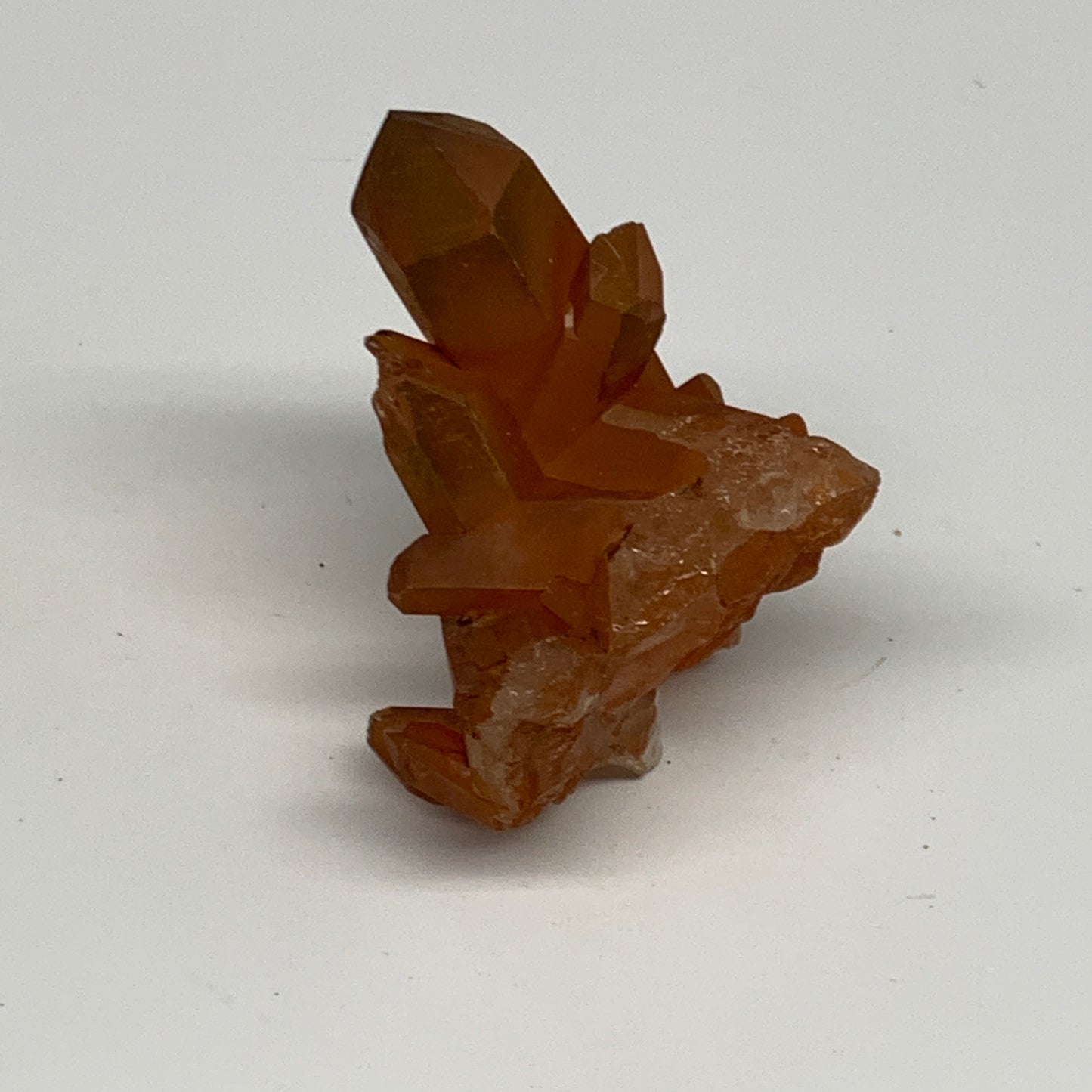 65.8g, 2.5"x2.2"x1.5", Orange Quartz Cluster Crystal Terminated @Brazil, B28914